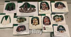 11 Piece Lot Dept 56 Northpole Series Village Sets & More Elfland