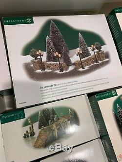 11 Piece Lot Dept 56 Northpole Series Village Sets & More Elfland