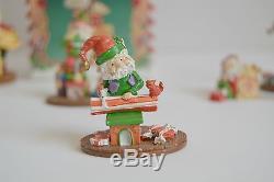 1990 Enesco Sandra Zimnicki North Pole Village BuzzLuckyCookieTinkerSnoozer