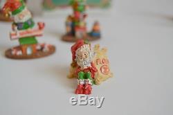 1990 Enesco Sandra Zimnicki North Pole Village BuzzLuckyCookieTinkerSnoozer