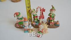 1990 Enesco Sandra Zimnicki North Pole Village BuzzLuckyCookieTinkerSnoozer