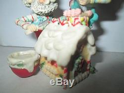 1992 ENESCO The North Pole Village FROSTY & MASON Figurine BAKERY Elves 830887