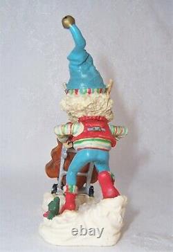 1992 Enesco The North Pole Village Elf Figurine FRONSIE with Box 830895 ZIMNICKI
