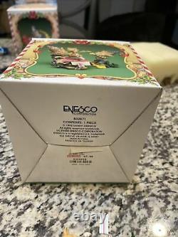 1992 Enesco The North Pole Village Elf Figurines BUDDY & HAPPY & CAT 832871 Box