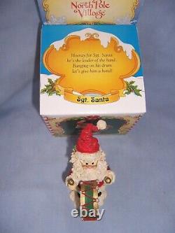 1994 Enesco The North Pole Village Figurine SGT. SANTA with Box 869635 Zimnicki