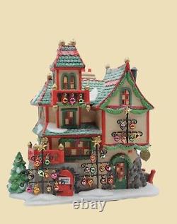1997 Dept 56 Glass Ornament Works 56396 ChristmasVillage House North Pole Series