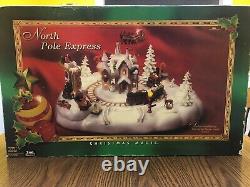 1998 Trendmasters North Pole Express Christmas Magic Holiday Display Complete