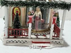 2001 Department 56 North Pole Series Barbie Boutique Christmas Village Complete