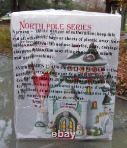 2010 Department 56 North Pole Series #808924 ICE BREAKERS LOUNGE Unused SEALED