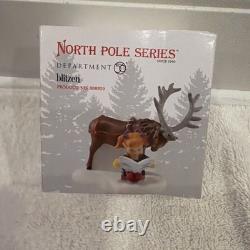 2011 Department 56 North Pole Series #808929 BLITZEN Reindeer NEW