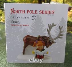 2011 Department 56 North Pole Series #808929 BLITZEN Reindeer Retired UNUSED nos