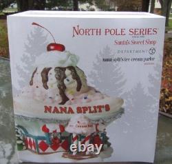 2012 Department 56 North Pole Series #4025283 NANA SPLIT'S ICE CREAM PARLOR nrfb