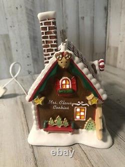 2012 Department 56 North Pole Series Mrs. Claus Cookie Supplies + Sisal Trees