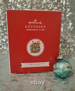2019 Hallmark Keepsake The Magic of Christmas North Pole Village Signed Ornament