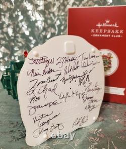 2019 Hallmark Keepsake The Magic of Christmas North Pole Village Signed Ornament