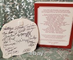 2019 Hallmark Keepsake The Magic of Christmas North Pole Village Signed Ornament
