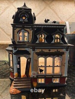 34050 Dept 56 The Original Snow Village Halloween Haunted Mansion BLACK ROOF