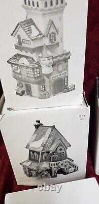 5 Dept 56 North Pole Series Buildings & 5 Sets Of Figures Christmas Village OB