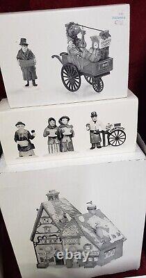 5 Dept 56 North Pole Series Buildings & 5 Sets Of Figures Christmas Village OB