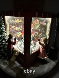 8 Santa's North Pole Toy Shop Lighted Musical Christmas Village Decor Works