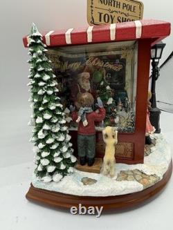 8 Santa's North Pole Toy Shop Lighted Musical Christmas Village Decor Works