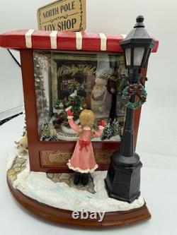 8 Santa's North Pole Toy Shop Lighted Musical Christmas Village Decor Works