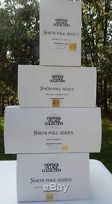 All New Dept 56 Nice North Pole Village Display 14+ Buildings Spell NORTH POLE
