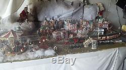 Bachmann North Pole Express train set with complete Christmas village and boxes
