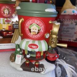 Brand New Dept 56 Christmas BEAN DEPOT ESPRESSO Coffee CO North Pole Village
