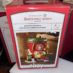 Brand New Dept 56 Christmas BEAN DEPOT ESPRESSO Coffee CO North Pole Village