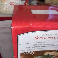 Brand New Dept 56 Christmas BEAN DEPOT ESPRESSO Coffee CO North Pole Village