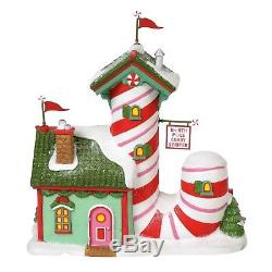 Candy Striper factory Dept 56 North Pole Village 6000613 Christmas snow cane A