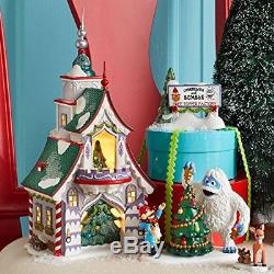 Christmas 56 North Pole Village Rudolph's S and G Tree Toppers Lit House