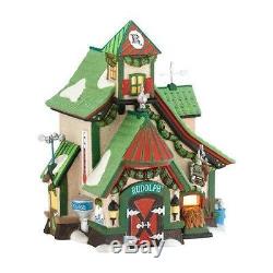 Christmas Department 56 North Pole Series Village The Reindeer Stables, Rudolph