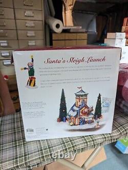 Christmas Dept 56 North Pole Series Santa's Sleigh Launch