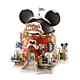 Christmas Figurine North Pole Village Miniature Lit Building Mickey Ears Factory
