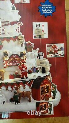 Christmas Village 2018 NORTH POLE TOWER #84348 Sights & Sounds by LEMAX NIB