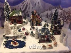 Christmas Village Display Base Platform W Dept56 North Pole Scene. All Incuded