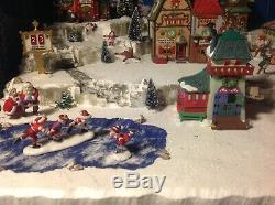 Christmas Village Display Platform Complete Dept 56 North Pole Scene. Every Incl