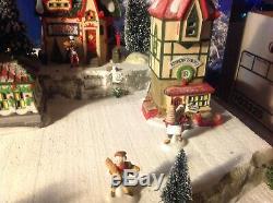 Christmas Village Display Platform Complete Dept 56 North Pole Scene. Every Incl