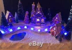 Christmas Village Display Platform For Dept 56 North Pole Lemax Lights Up