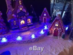 Christmas Village Display Platform For Dept 56 North Pole Lemax Lights Up