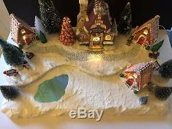 Christmas Village Display Platform For Dept 56 North Pole Lemax Lights Up