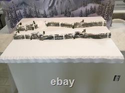 Christmas Village Display Platform Large W Sled Hill Lemax, Dept 56 North Pole