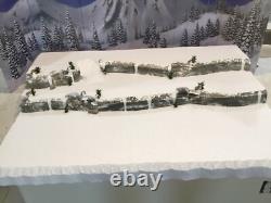 Christmas Village Display Platform Large W Sled Hill Lemax, Dept 56 North Pole