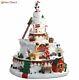 Christmas Village Welcome To The North Pole Tower Withanimated Figures+sound+light