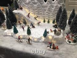 Christmas village display Platform IlluminatesW Led For Lemax Dept 56 North Pole