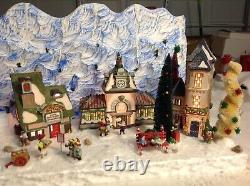 Christmas village display platform Complete Dept56 North Pole Scene And Back