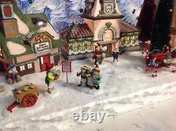 Christmas village display platform Complete Dept56 North Pole Scene And Back