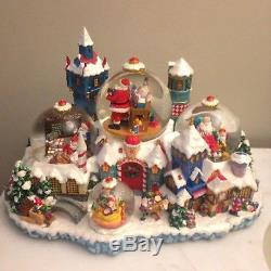 Christopher Radko North Pole Spectacular Musical Multiple 5 Snow Globe Village